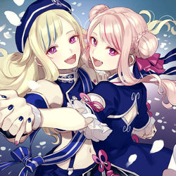 This is a pixiv picture whose title is 藍の華.