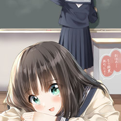 This is a pixiv picture whose title is ちゃんと夜寝ないとだよ？.
