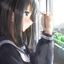 This is a pixiv picture whose title is どうやったら私に振り向いてくれるかな….