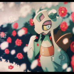 This is a pixiv picture whose title is ユキメノコ.