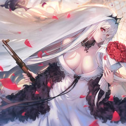 This is a pixiv picture whose title is Kar98k(ドールズフロントライン).