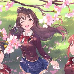 This is a pixiv picture whose title is 一緒に桜を楽しもう！.