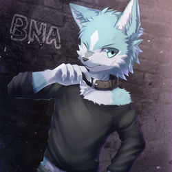 This is a pixiv picture whose title is おおかみ　くん.