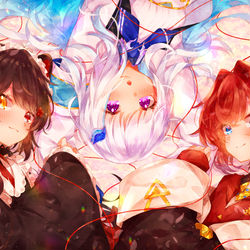 This is a pixiv picture whose title is さんばか.