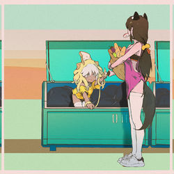 This is a pixiv picture whose title is 跟我走.