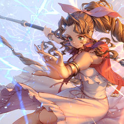 This is a pixiv picture whose title is エアリス.