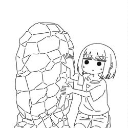 This is a pixiv picture whose title is 岩陰.