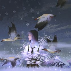 This is a pixiv picture whose title is 浮生若梦.