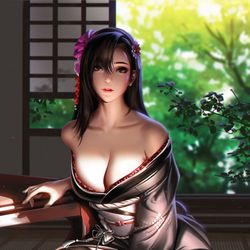 This is a pixiv picture whose title is Tifa New Outfits.