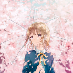 This is a pixiv picture whose title is 4月の雨.