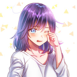 This is a pixiv picture whose title is 寝起き女子.
