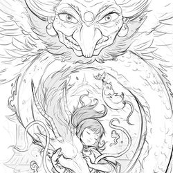 This is a pixiv picture whose title is 千と千尋の神隠し.