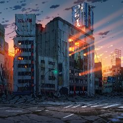 This is a pixiv picture whose title is 神保町幻想.