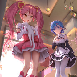 This is a pixiv picture whose title is コンパス x リゼロ.