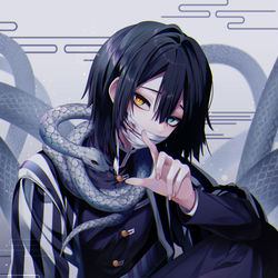 This is a pixiv picture whose title is 伊黒小芭内.