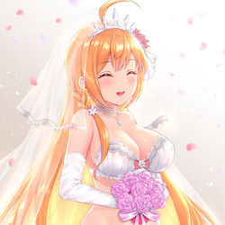This is a pixiv picture whose title is 花嫁ぺコリーヌ.
