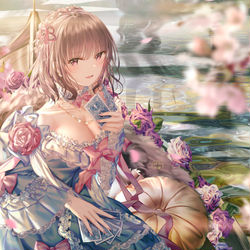 This is a pixiv picture whose title is 🎀✨.