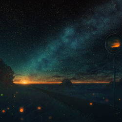 This is a pixiv picture whose title is Evening walk.