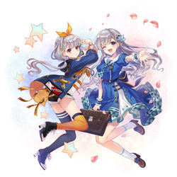 This is a pixiv picture whose title is 久川姉妹✿.