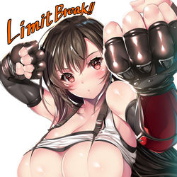This is a pixiv picture whose title is ティファさん　リミットブレイク我慢ギリギリライン.