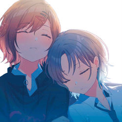 This is a pixiv picture whose title is 樋口と浅倉3.
