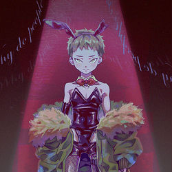 This is a pixiv picture whose title is BUNNY BOY.