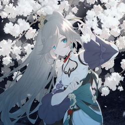 This is a pixiv picture whose title is 桜｜神州游记 01.