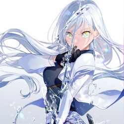 This is a pixiv picture whose title is 水の騎士.
