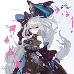 This is a pixiv picture whose title is 斯卡蒂.