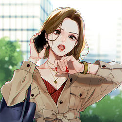 This is a pixiv picture whose title is 戦う女.