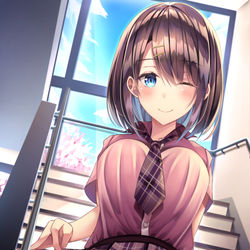 This is a pixiv picture whose title is 階段.