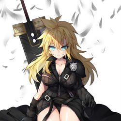 This is a pixiv picture whose title is クラウド♀.