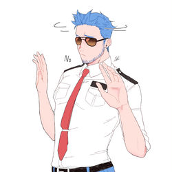This is a pixiv picture whose title is ロドリー&モーリー 擬人化.