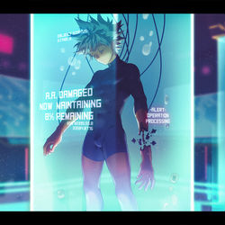 This is a pixiv picture whose title is 整備中ナ人形.