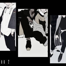 This is a pixiv picture whose title is 【ツイステ】捏造私服まとめ①.