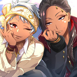 This is a pixiv picture whose title is ★♥.