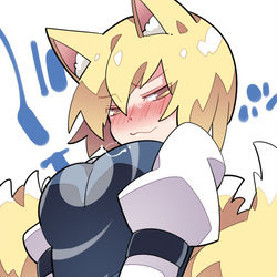 This is a pixiv picture whose title is 我慢限界藍様.