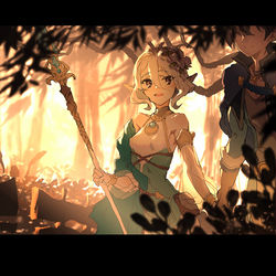 This is a pixiv picture whose title is 「幾久しく。」.