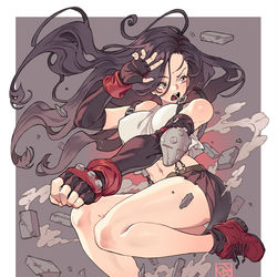 This is a pixiv picture whose title is Tifa.