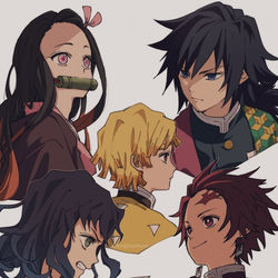 This is a pixiv picture whose title is 鬼滅の刃⑦.