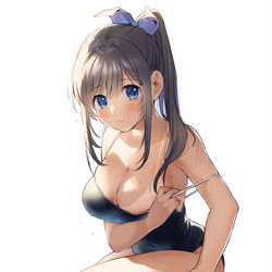 This is a pixiv picture whose title is 「焼けちゃったなぁ…」.