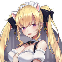 This is a pixiv picture whose title is ついホンネ書いちゃった系メイド.