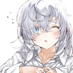 This is a pixiv picture whose title is 寝起きぱい.