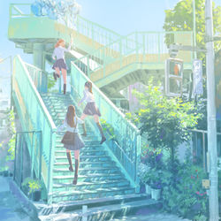 This is a pixiv picture whose title is 放課後.