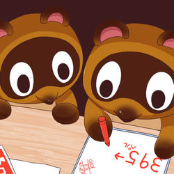 This is a pixiv picture whose title is カブ価の決め方が雑なまめきち&つぶきち.