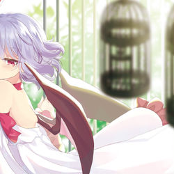 This is a pixiv picture whose title is 籠の外.