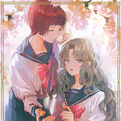 This is a pixiv picture whose title is 春.