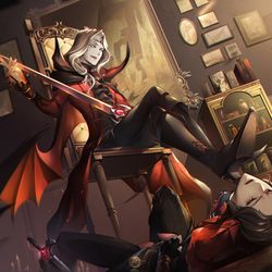 This is a pixiv picture whose title is ◆：血の誘い.