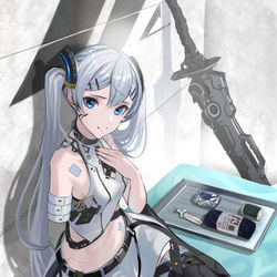 This is a pixiv picture whose title is 修復 (差分あり.