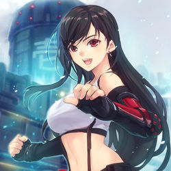 This is a pixiv picture whose title is 【FF7R】ティファさん.
